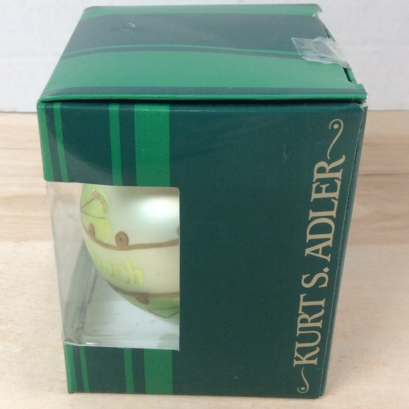 Kurt S Adler Kringle Glass Traditional Glass Ornaments Erin Go Brach Irish. - Picture 7 of 9